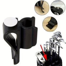 Resim 1 adet Golf Push Cart saç tokası Tutucu - Dayanıklı ABS Golf Sopa Çantası Kelepçesi, Golf Putter'ı Sabitlemek İçin Su Geçirmez Olmayan Aksesuar 