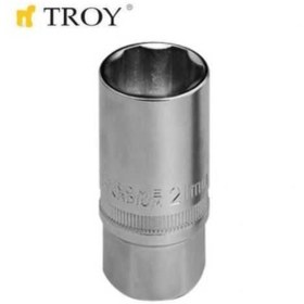 Resim TROY 26126 1/2” Buji Lokması (ölçü 21mm-çap 27,8mm-uzunluk 65mm) 