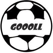 Resim habune Goooll Futbol Topu Sticker 10 X 10 Cm 