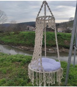 Resim Ipekhamak Relax Ipek Hamak-Davul Hamak Minderli Bej 