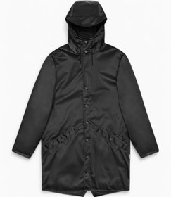 Resim Long Jacket Yağmurluk - Black Grain / M 
