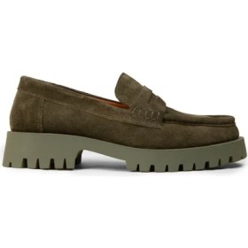 Resim Deery Kadın Hakiki Süet Haki Loafer Ayakkabı - 02034ZHAKC02 