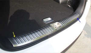 Resim Kia Sportage 2016 - 2019 Uyumlu Bagaj Eşik Koruması Krom 
