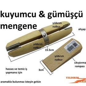 Resim Kuyumcu Mengene Gümüşçü Mengenesi Hobi Mengene Ahşap Hassas İşler 