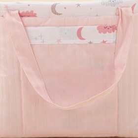 Resim Bebek Bakım Çantası - Pembe Saten - Pembe Bulut 