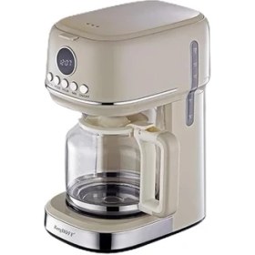 Resim Berghoff Gem Retro Filtre Kahve Makinesi – 900 W, 1, 5 L Cam Demlik | Vanilya Krem 
