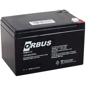 Resim 12 V 12 Ah-amper Ups Kuru Tip Agm Orbus.pilsan Uyumlu 