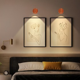 Resim Manyetik Emişli Basit İskandinav Tarzı Duvar Lambası, Çıkarılabilir Küçük Duvar Işığı, Dolap Altı, Koridor Girişi için Uygun, Yumuşak ve Göz Korumalı Işık, USB Şarjlı, Ayarlanabilir Işın Kaynağı 