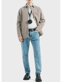 Resim Armani Exchange Erkek Gömlek 6dzb33 Zn5pz 17ac Vizon Vizon 