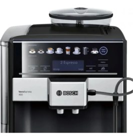 Resim Bosch Tam Otomatik Kahve Makinesi Vero Barista 400 Metalik TIS65429RW Safir Siyahı 