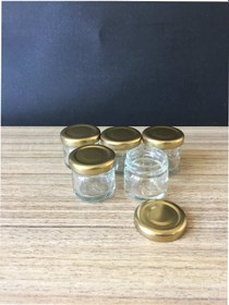 Resim 29 Cc Cam Kavanoz - 10 Adet - Gold Kapak. Mutfak. 