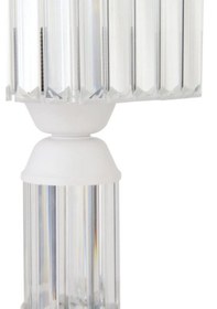 Resim İstanbul Avize Kristal Taşlı Beyaz Kasalı K-15 Beyaz Taş Kafalı Abajur 