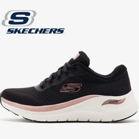 Resim Skechers 150067TK BKRG ARCH FIT 2.0 Kadın Yürüyüş Ayakkabısı Siyah Beyaz Orjinal  |