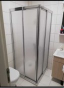 Resim ERİKMANN Duşkabin 80x80 Yükseklik 180 Mika Camlı Teknesiz Dir. 
