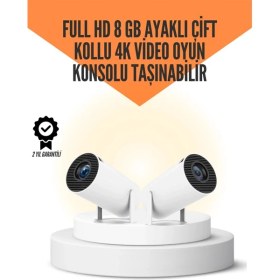 Resim 10.000 Oyun Destekli, Çift Kollu 4K Projeksiyon – Hdmı, Usb, Aux, Ethernet Yok 