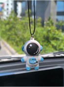 Resim Esey Dizayn Astronot Araba Dikiz Ayna Süsü - Vantuzlu Cam Süsü 