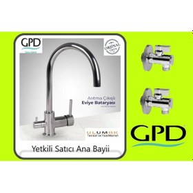 Resim Gpd Mar70 Eviye Bataryası Arıtma Çıkışlı Armatür Ve Filitreli Ara 