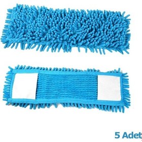Resim Cod-Ex Mikrofiber Islak Kuru Nemli Makarna Şönil Palet Tablet Mop Yedeği 5'li 80 CM 