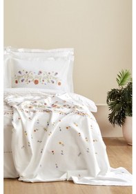 Resim Karaca Home Clarice %100 Pamuk Çift Kişilik Nevresim Pike Takımı Multicolor 200.22.11.0340 Çok Renkli 