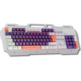 Resim Polosmart PGM36 Kablolu Rgb Aydınlatmalı Gaming Oyuncu Klavye Mor 