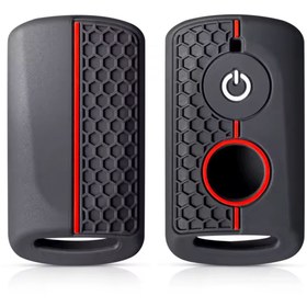 Resim emii auto spare parts YAMAHA XMAX TECH MAX İRONMAX NMAX UYUMLU ANAHTAR KILIFI ESKİ KASA SİYAH/KIRMIZI 