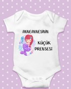 Resim Ayzi Tasarım Dayısının Küçük Prensesi Yazılı Bebek Zıbın Body 