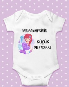 Resim Ayzi Tasarım Dayısının Küçük Prensesi Yazılı Bebek Zıbın Body 
