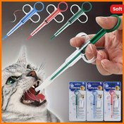 Resim Bir Yumuşak Başlıklı Çok Yönlü Evcil Hayvan İlaç Dağıtıcısı, İlaç Verme ve Kedi Topu Atıcı ve Besin Dağıtıcısı Olarak Kullanıma Uygun, Kullanımı Kolay ve Tekrar Kullanılabilir, Pil Olmadan 
