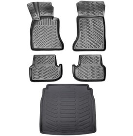 Resim Rizline Bmw 5 Serisi F10 2013 Sonrası 3D Paspas Ve Bagaj Havuzu S 