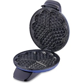 Resim Korkmaz Mia Azura Mavi Waffle Makinesi 850 W Kare Yüzey ile Pratik Kullanım Sunar A319-10 