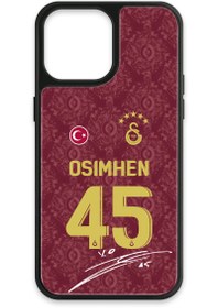 Resim Galatasaray Victor Osimhen 3. Forma İmzalı Cam Telefon Kılıfı - iPhone 13 Pro Max 