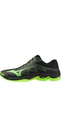 Resim Mizuno Wave Lightning Pro Unisex Voleybol Ayakkabısı Siyah / Yeşil 
