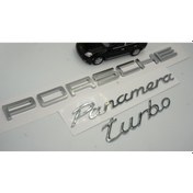 Resim Porsche Panamera Turbo Bagaj 3M 3D ABS Yazı Logo Amblem Seti ORJİNAL ÜRÜN AYNI GÜN ÜCRETSİZ KARGO