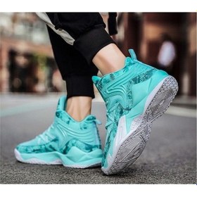 Resim Lrsmile Yüksek Top Kaymaz Basketbol Ayakkabıları 544207901 Açık Yeşil 