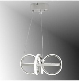 Resim TT AYDINLATMA TT003-KR-BEYAZIŞIK TT Aydınlatma (BEYAZ IŞIK) Sarmal Modeli Krom Kaplama Led Avize Metalik 30 x 60 