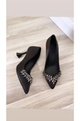 Resim LADİESHOE Siyah Taşlı Stiletto 