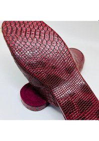 Resim Gönen Leder Erkek El Yapımı Bordo Cobra Ev Terliği Gı699645 Bordo 