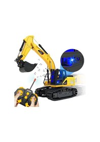 Resim Uzaktan Kumandalı Full Fonksiyonlu Rc Kepçe - 1/24 Ölçek Paletli Ekskavatör Çok Renkli 