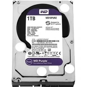 Resim Wd 3.5" 1tb Purple WD10PURZ 5400 Rpm 64MB Sata-3 Güvenlik Diski 
