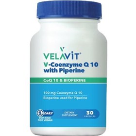 Resim Velavit V-Coenzyme Q10 With Piperine 30 Kapsül 
