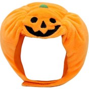Resim Geekyou Küçük Evcil Hayvanlar İçin Kabak Şekilli Kıyafet, Halloween Bayramı Başlığı, 2 Kg Altı Köpek Ve Kedi İçin Yumuşak Plüsyapı 