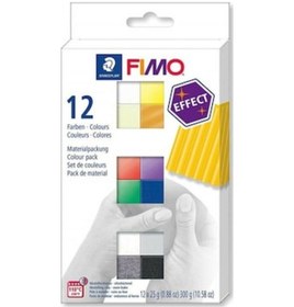 Resim Staedtler Fimo Effect Polimer Kil Seti 12 Renk 