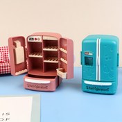 Resim 1 Bebek Evi Mobilya Mini Buzdolabı: 1/12 Ölçekli Gerçekçi Mutfak Aleti Model Oyuncak, Çift Kapılı, Büyük Kapasiteli, Çeşitli Stillerde, Pratik ve Estetik Minyatür Mobilyalar Doğum Günü Hediyeleri ve Tatil Hediyesi Olarak Arkadaşlara Uygun - Yiyecek Aksesuarları Dahil Değildir 