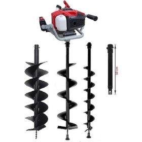 Resim Gardenpro EA52P Toprak Burgu Makinesi Seti 
