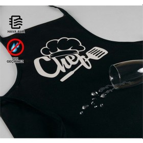 Resim Beautiful İkili Paket Sıvı Geçirmez Su Geçirmez Mutfak Önlüğü Siyah2 