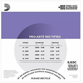 Resim D'Addario EJ53C Pro-Arte Concert Ukulele Teli 