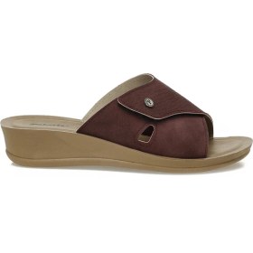 Resim Polaris 609008.Z5PR Bordo Kadın Dolgu Topuk Terlik 