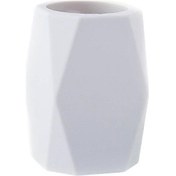 Resim Ganzhoushop 1 Adet Geometri Şekli Kalem Tutucu Silikon Kalem Kutusu Çok Amaçlı Masaüstü Kırtasiye Düzenleyici Okul Ofisi İçin Beyaz 