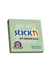 Resim Hopax Stıckn Yapışkanlı Not Kağıdı 100 Yp 76X76 Yeşil 21552 - 12 