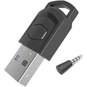 Resim Xindoker Ps5, Ps4, Pc İçin Bluetooth 5.0 Ses Vericisi, Hızlı Ve Kararlı Bağlantı, Taşınabilir Tasarım Siyah 